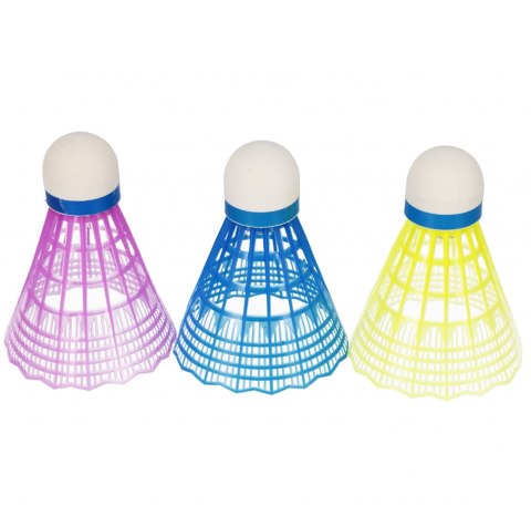 Lotki do badmintona kolorowe świecące 3szt MEGA CREATIVE 576835