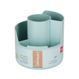 Piórnik na biurko obrotowy niebieski Longreen Deli ARGO EZ417-BL