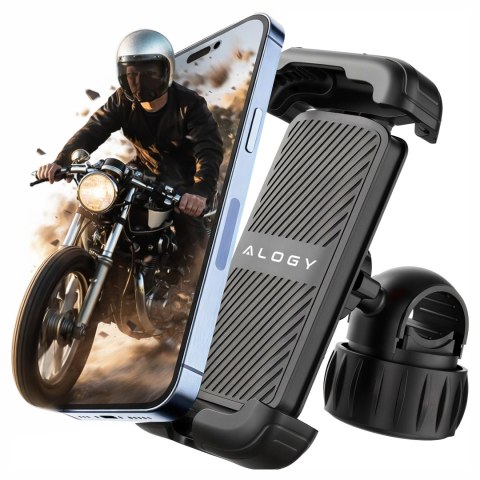 Uchwyt rowerowy do telefonu 4.7-6.8" - regulowany, obrót 360°, stabilne mocowanie na kierownicę roweru i motocykla - Alogy Sport