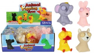 Gniotek antystresowy ZWIERZĄTKA z wychodzącymi oczami Animal Popping Eyes