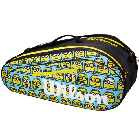Torba tenisowa Wilson Minions 2.0 Team 6PK niebiesko-żółto-czarna WR8020201001 Torba tenisowa Wilson Minions 2.0 Team 6PK niebiesko-żółto-czarna WR8020201001