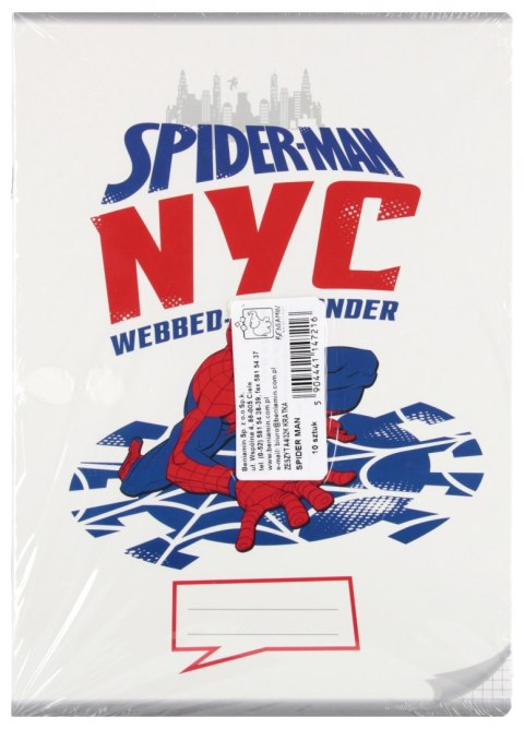 Zeszyt A4/32 kartki kratka Spiderman A 10 BENIAMIN 147193 BEN