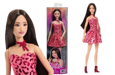 Barbie Fashionistas Lalka Różowy strój w panterkę JJN59 6