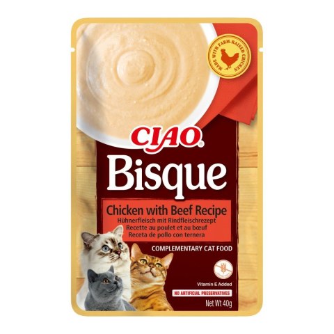 INABA CAT CIAO BISQUE TUNA,BEEF,CHICK 24x40g
