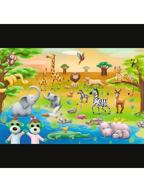 -PUZZLE 24EL TREFL MAXI SAFARI-BOBASKI PUD8