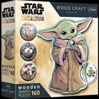 Puzzle 160 elementów Wood Craft Star Wars Yoda TREFL 20185 TR