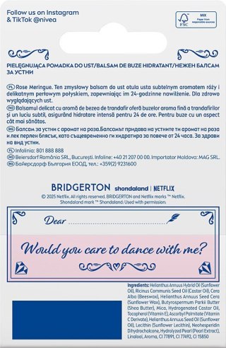 NIVEA POMADKA Piel.Bridgerton Meringue Rose &