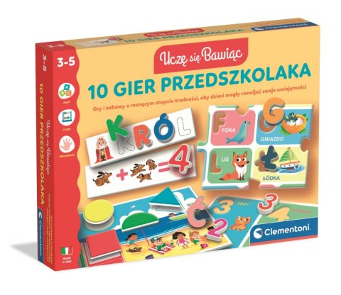 10 Gier Przedszkolaka 3-5l CLEMENTONI 50421 CLM