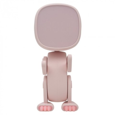 Budzik silikon USB Robo Dino różowy 9X8X17 ECO LIGHT MW61057