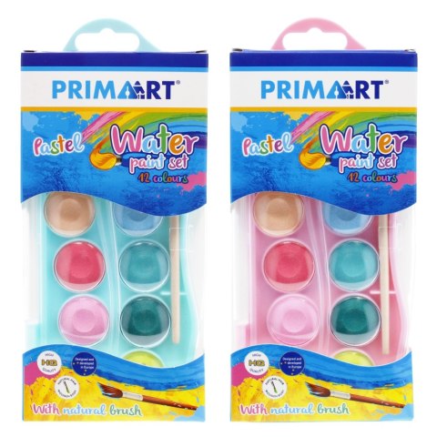 Farby akwarelowe 12 kolorów pastelowe PRIMA ART 472393