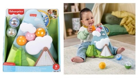 Fisher-Price Leśni Przyjaciele Góra z piłeczkami, wrzucanie elementów i raczkowanie JLB88 WB2
