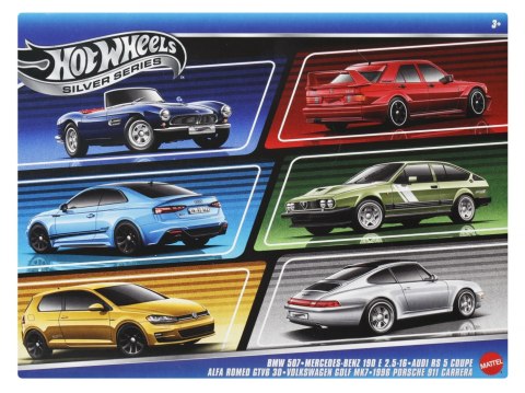 Hot Wheels Silver Series Euro Style Multipack Zestaw 6 Aut JBY79 PU6