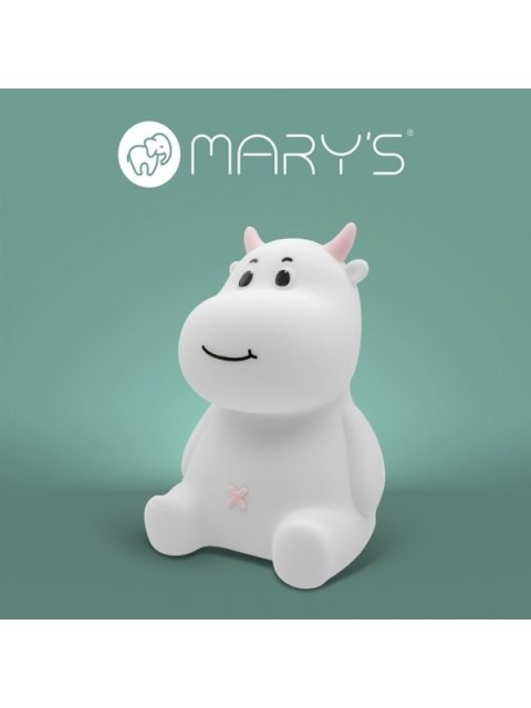 Lampka nocna silikon Led RGB USB Krówka różowa 11x10x1 ECO LIGHT MW20537