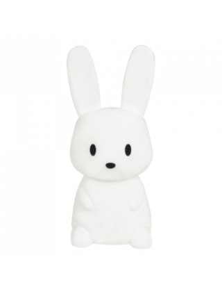 Lampka nocna silikon Led RGB USB Zając biały 14x14x30 ECO LIGHT MW20792