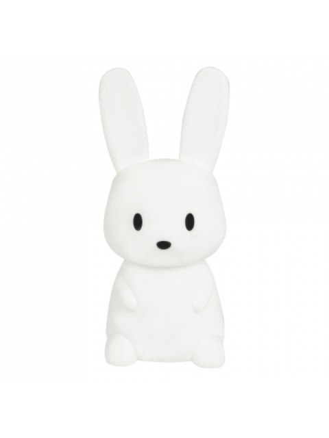 Lampka nocna silikon Led RGB USB Zając biały 14x14x30 ECO LIGHT MW20792