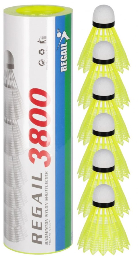 Lotki do badmintona kolor 6szt tuba MEGA CREATIVE 576962