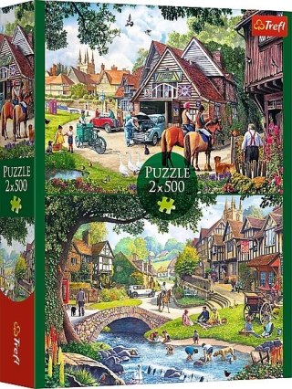 Puzzle 2x500 elementów Sielankowe Życie TREFL 37494 TR
