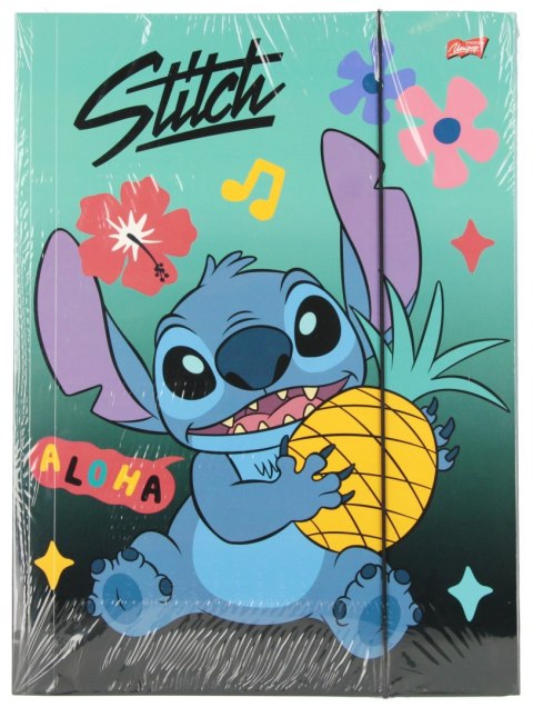 Teczka z gumką papierowa A4 Stitch Mint Aloha A 10 ST. MAJEWSKI 686511