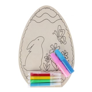 Zestaw kreatywny do malowania drewniany Zając Wielkanoc ARPEX WN3278