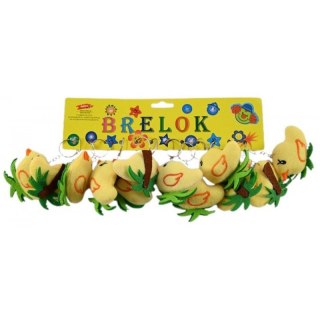 Brelok pluszowy Kaczka 7cm op12szt KD2092