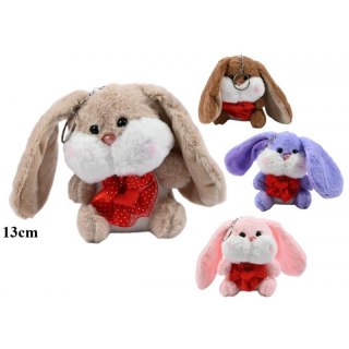 Brelok pluszowy Królik z sercem A 12 Walentynki KD2068