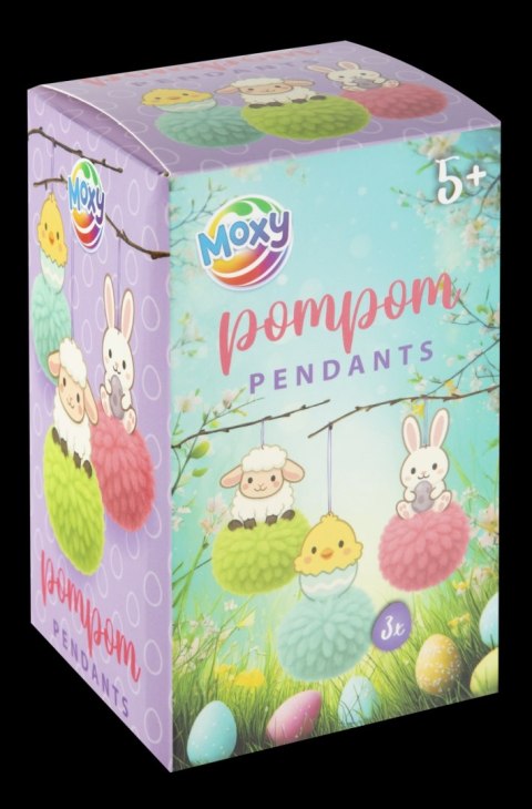 Zestaw kreatywny Pompony włóczka 3szt Wielkanoc ANTELLA 173290