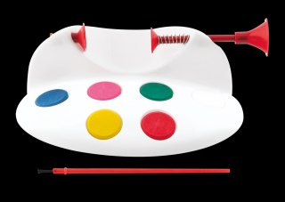 Zestaw kreatywny do zdobienia pisanek farbki pędzelek stojak Wielkanoc ANTELLA 111506