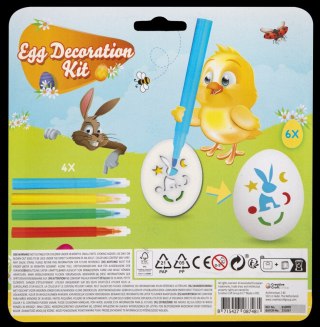 Zestaw kreatywny do zdobienia pisanek szablon pisaki Wielkanoc ANTELLA 087481