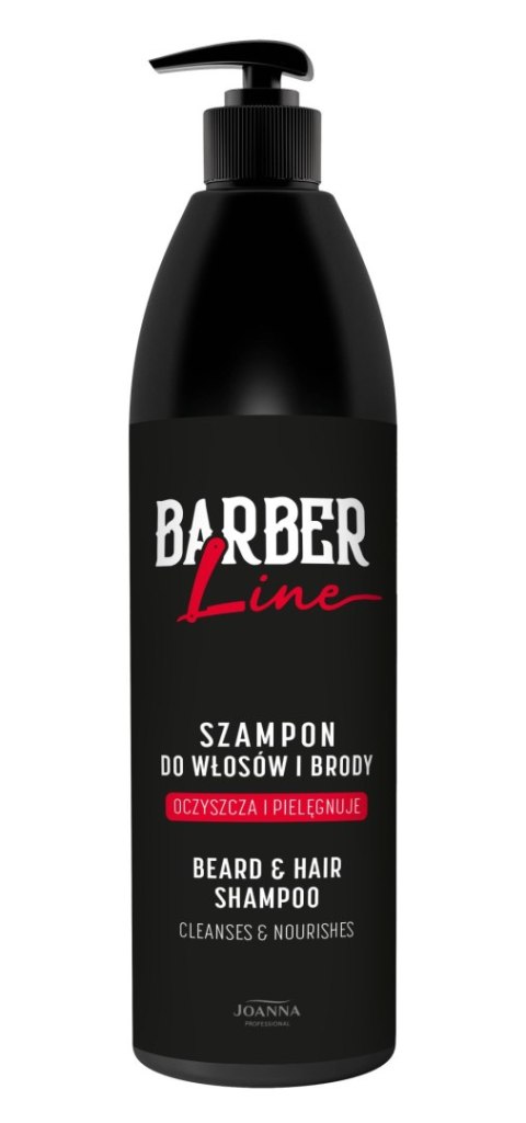 JOANNA PROFESSIONAL Barber Line Szampon do włosów i brody dla mężczyzn 1000 ml