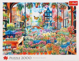 Puzzle 2000el Kwiaciarnia w Amsterdamie TREFL 27128 TR