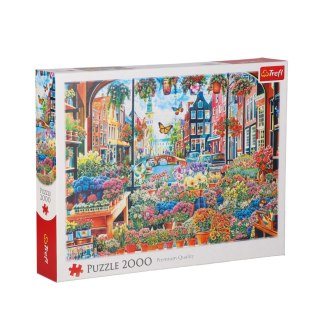 Puzzle 2000el Kwiaciarnia w Amsterdamie TREFL 27128 TR