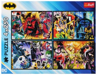 Puzzle 4x250 Batman w akcji TREFL 13310 TR