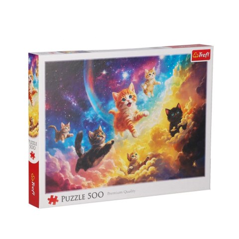 Puzzle 500el Kosmiczne kotki TREFL 37557 TR