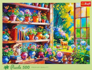 Puzzle 500el Wiosenny poranek w oranżerii Wielkanoc TREFL 37558 TR