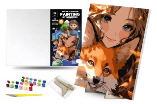 Zestaw kreatywny Malowanie po numerach Kind souls MAKSIK QB2876