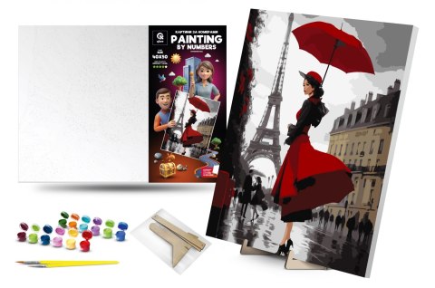 Zestaw kreatywny Malowanie po numerach Parisian MAKSIK QB2456