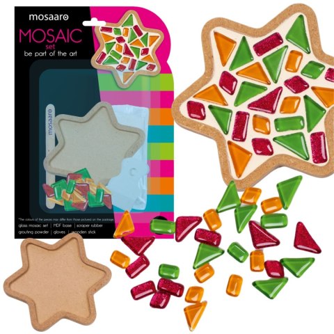 Zestaw kreatywny Mozaika szklana gwiazda level1 MAKSIK ROT2207