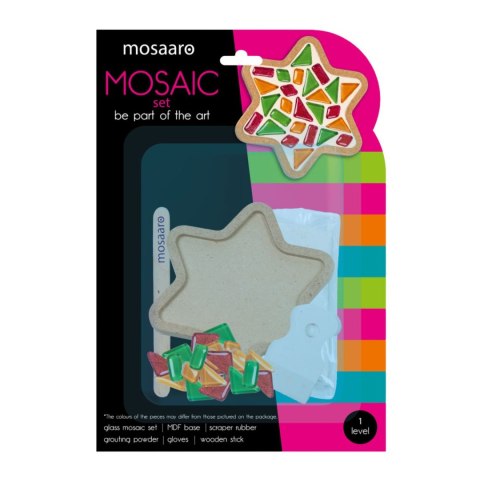 Zestaw kreatywny Mozaika szklana gwiazda level1 MAKSIK ROT2207
