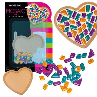 Zestaw kreatywny Mozaika szklane Serce level1 MAKSIK ROT2184