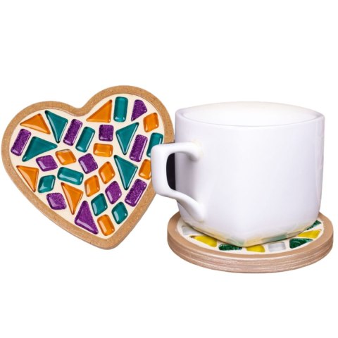 Zestaw kreatywny Mozaika szklane Serce level1 MAKSIK ROT2184