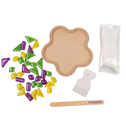 Zestaw kreatywny Mozaika szklany kwiatek level1 MAKSIK ROT2214
