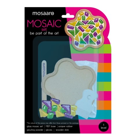 Zestaw kreatywny Mozaika szklany kwiatek level1 MAKSIK ROT2214