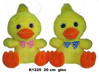 Pluszak Kaczka z głosem 20cm z kokardą Wielkanoc SUN-DAY K1225-24