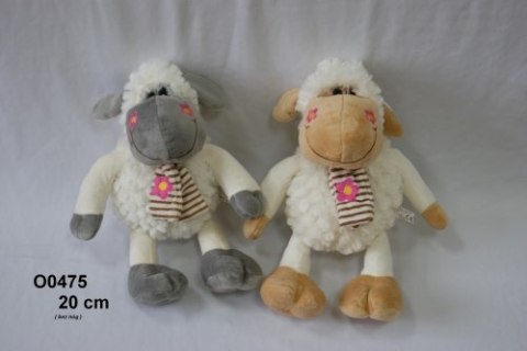 -PLUSZAK OWCA 31CM SA STOJACA W SZALIKU O0475