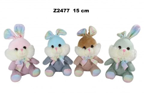 Pluszak Zając 15cm z kokardą Wielkanoc SUN-DAY Z-2477-24