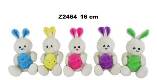 Pluszak Zając 16cm z jajkiem siedzący Wielkanoc SUN-DAY Z2464-24