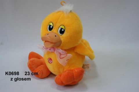 Pluszak Kaczka z głosem 23cm siedząca Wielkanoc SUN-DAY K0698-24