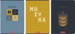 ZESZYT HERLITZ MIX A4/16K PIĘCIOLINIA MUZYKA
