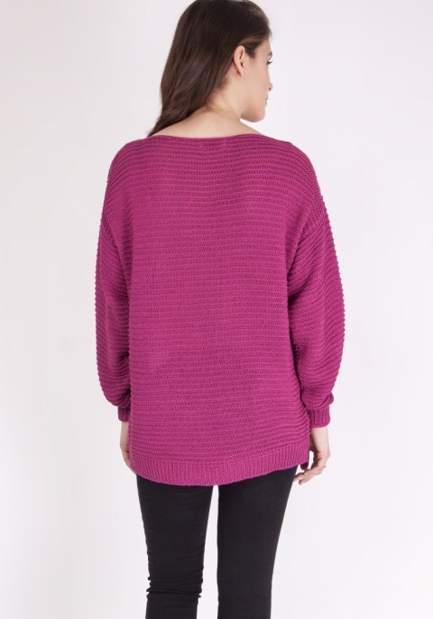 Sweter Beatrix SWE 097 Amarantowy Sweter Beatrix SWE 097 Amarantowy