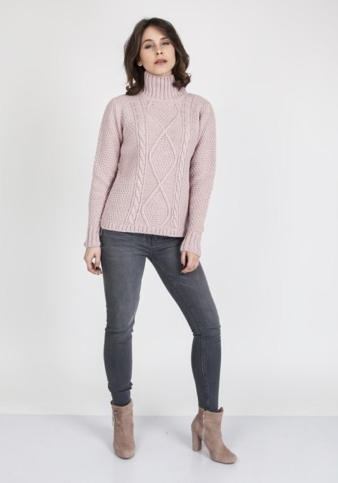 Sweter Estelle SWE 121 Pudrowy róż Sweter Estelle SWE 121 Pudrowy róż